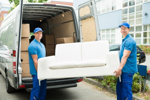 Truck loading service for furniture and boxes in Hampton Hill