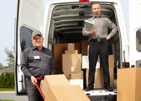 Man and van helping with flat and office move access in Hampton Hill