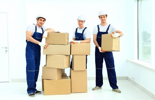 Commercial moving truck service for office transport in Hampton Hill