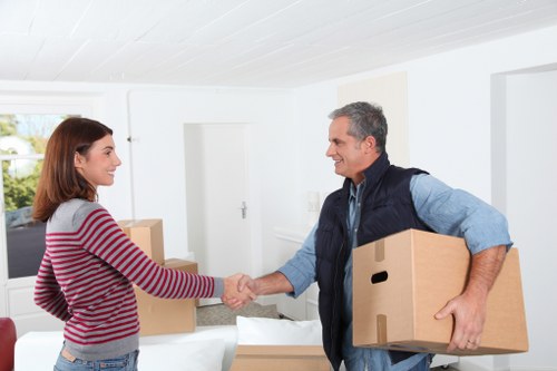 Van loading for a flat or house move in Hampton Hill