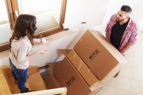 Securely loaded van prepared for safe transit