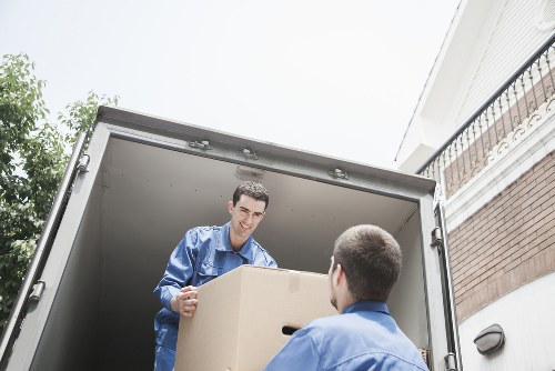 Careful loading of furniture and boxes for a local move in Hampton Hill